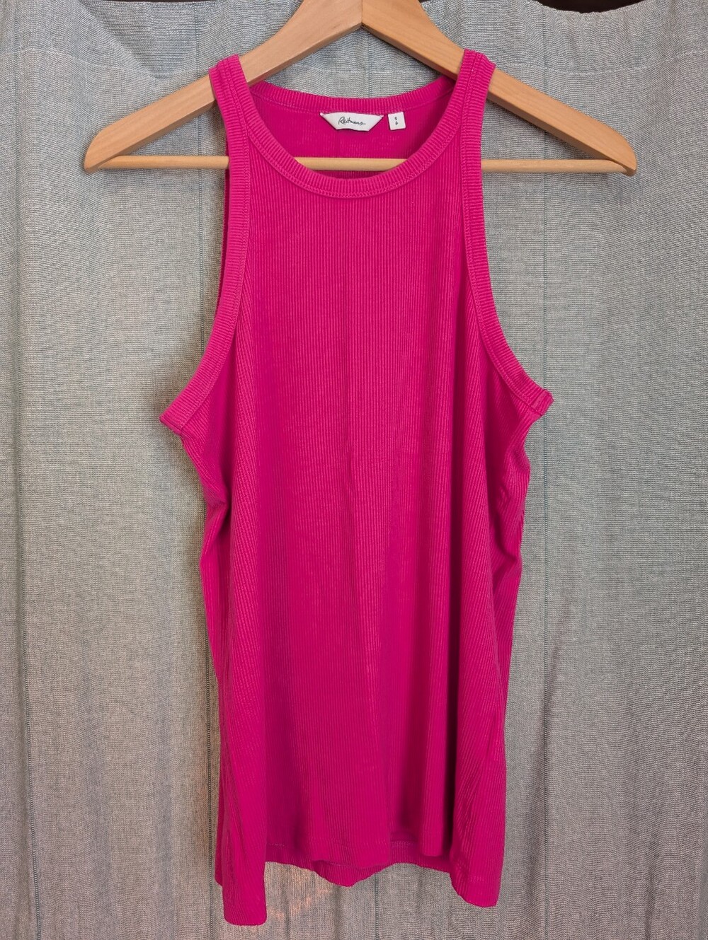 Reitmans Pink Ribbed Tank Top